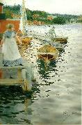 Anders Zorn vagskvalp oil on canvas